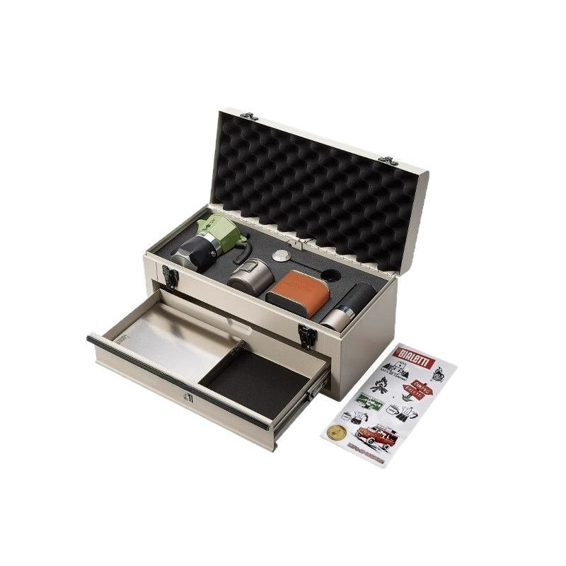 Coffee Equipment Gift Set - Camping-Kaffee-Set, Mokkakanne, Outdoor-Geschenkbox, komplettes Set mit