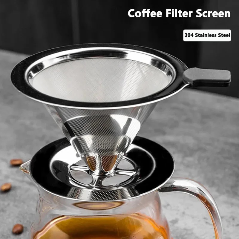 Coffee Equipment Holder - Tragbarer Kaffeefilter aus Edelstahl, leicht zu