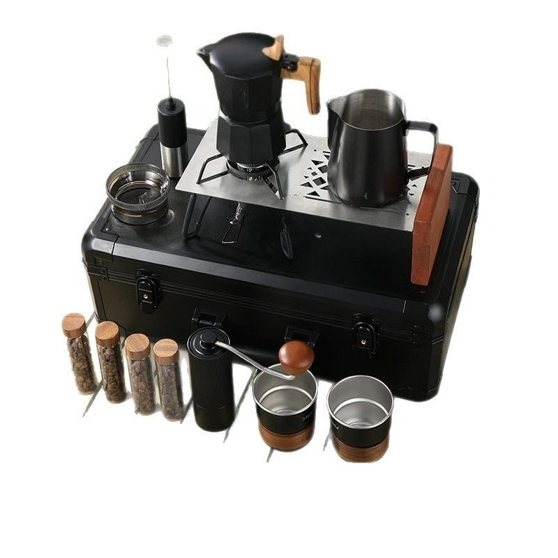 Coffee Equipment Gift Set - Geschenkset Handgebrühter Kaffee Kaffeekanne Outdoor-Camping-Kaffeeausrüstung Aufbewahrungsgerät