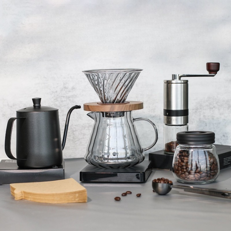 Handgebrühte Kaffeekannen-Set- – Coffee Equipment Gift Set Bewertung und Preis