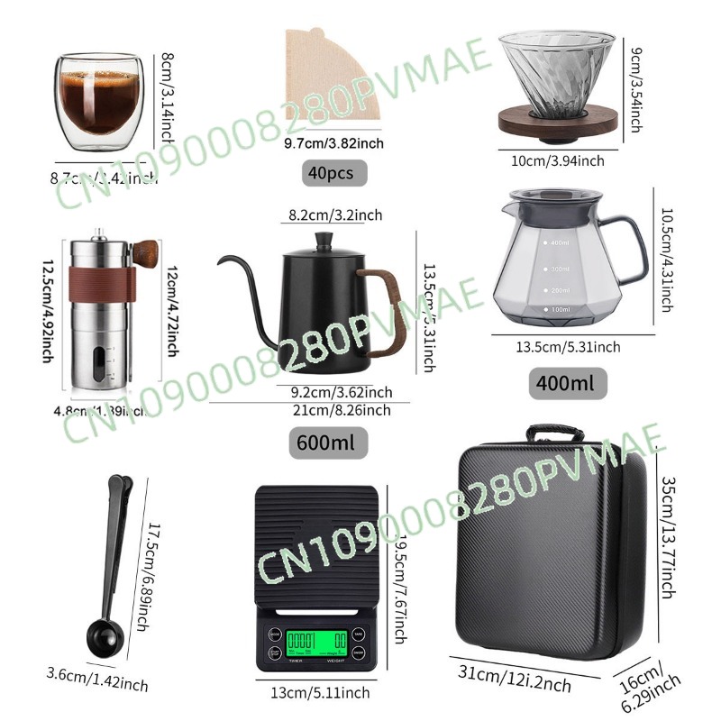 Handgebrühtes Kaffee-Set für O – Coffee Equipment Gift Set Bewertung und Preis